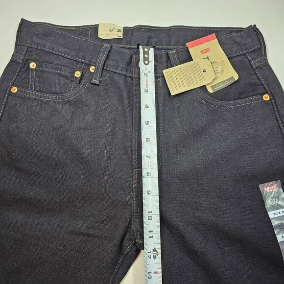 Levi's 501 Original Straight Leg Button Fly Mid Rise Jeans NWT 30x30" Black - Picture 14 of 15